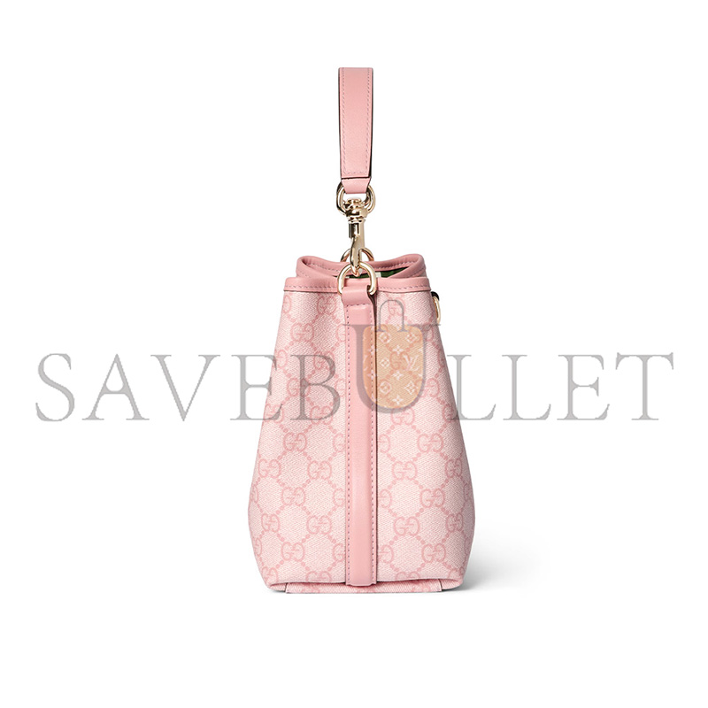 GUCCI GG EMBLEM SMALL BUCKET BAG 815118 (19*18*11cm)